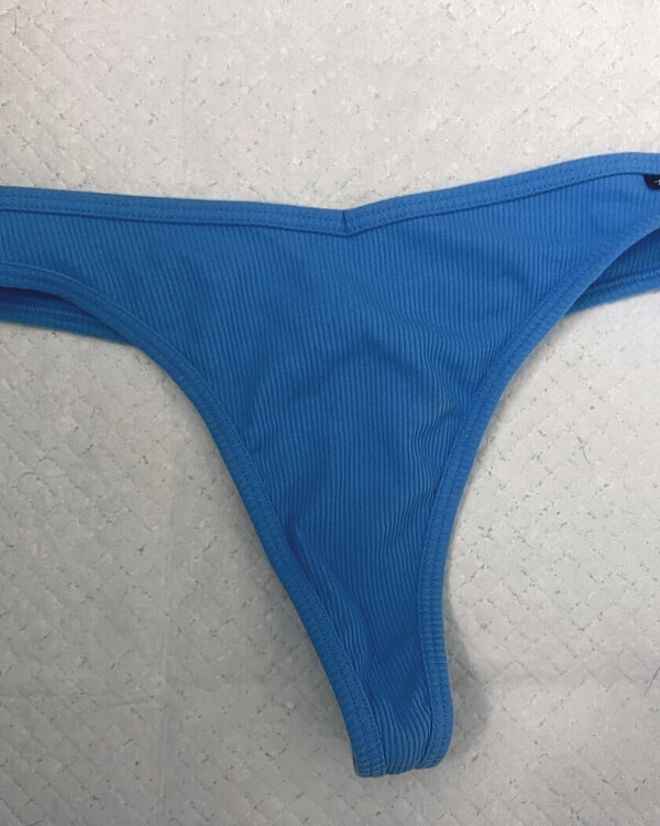 Blue Victoria Secret Pink thong panties