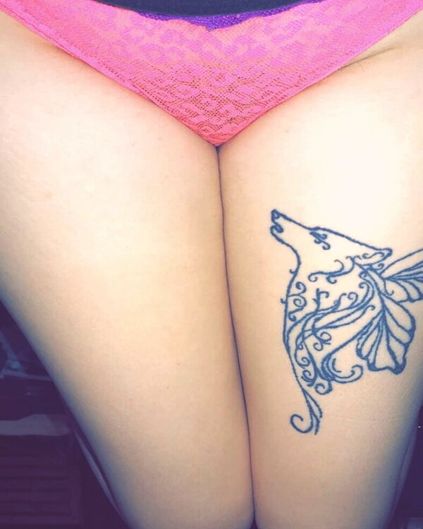 Pink used panties