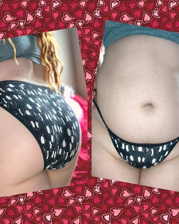 VS penguins kissing string bikini