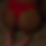 red, lacy panties worn for 36+ hours
