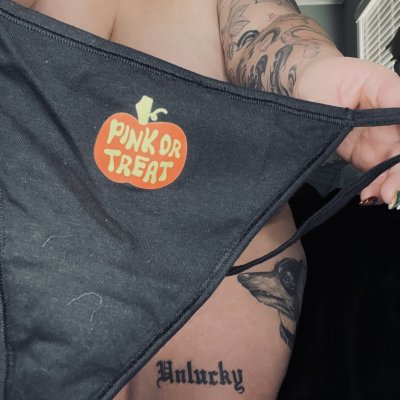 Pink or Treat pumpkin