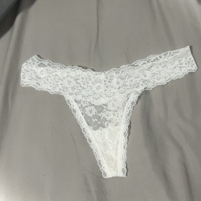 White sexy thong smelly and black
