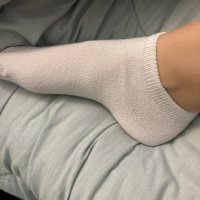 FOOT: Dirty white socks