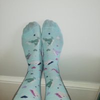 Unicorn Blue Socks - 1