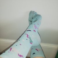 Unicorn Blue Socks - 2