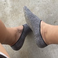 Gray no show socks