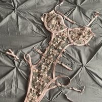 Pink lace lingerie 🩷