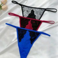Tanguitas de hilo con encaje