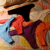 100% cotton thongs