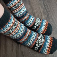 Knitted mid socks