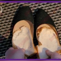 Foot bread in shoes