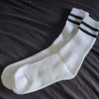 White With Black Lines Sports Cr…
