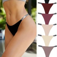 Silky thong with glitter sides X…