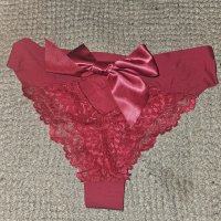 Red nylon panty