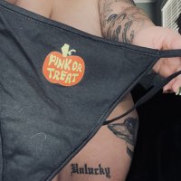 Pink or Treat pumpkin