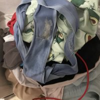 Bragas y tanga jugosa y olorosa