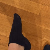 Calzino blu profumoso