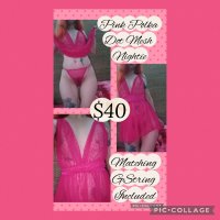 Hot Pink Set - G String Included