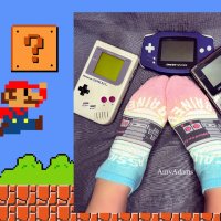 Nerdy Girl Nintendo Socks