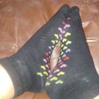 Calcetines negros con corazoncit…
