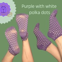 Purple Polka Dot Socks