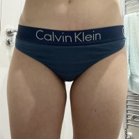 blue-green cotton calvin’s thong…