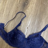 blue lace bra