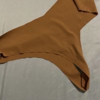 brown polyamide panties