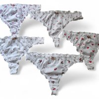 Braguitas blancas con estampados