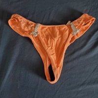 Lace on the sides Orange Thong🧡…