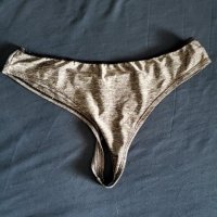 Silky Grey Thong