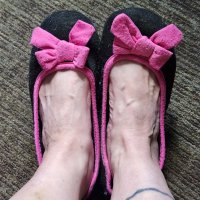 Pink/Black Lacie Slipper