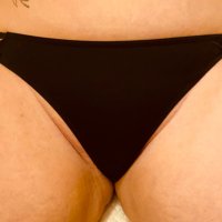 Juicy black double sided thong - 1