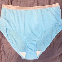 Blue Cotton High Waisted Undies - 2