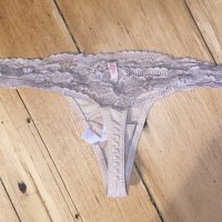 Nude Flower Lace Thong - 1