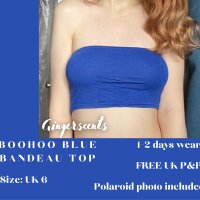 Blue Bandeau Top (#C2)