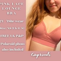 Pink Lace Lounge Bra (#B1)