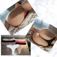 Seamless silky thongs