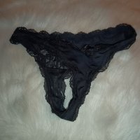 Tanga donna in pizzo nero usato … - 1