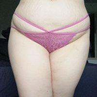 Pink Lacey Thong