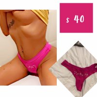 Tickle me pink Bebe thong - 2