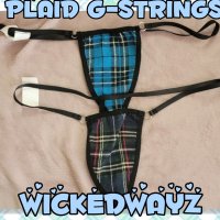 Sexy plaid g-strings