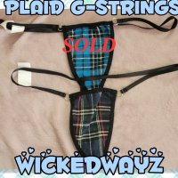 Sexy plaid g-strings