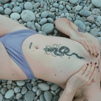 Bikini lila brillante