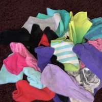 Lots of worn ankle socks!!