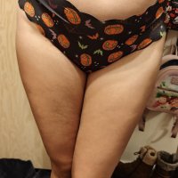 Black cute pumpkin knickers - 1