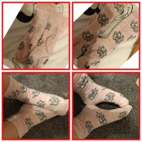 Pink disney cat socks 🧦 £5 worn …
