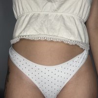 Tanguita blanco con topitos 🤍