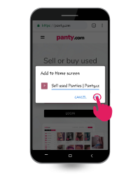 comment télécharger l’application web panty.com, étape 3